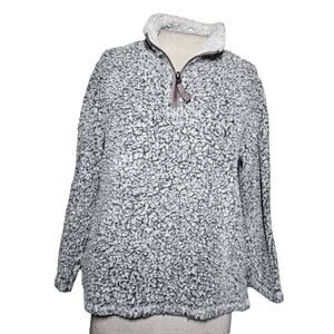 Gray Sherpa Pullover Size Medium